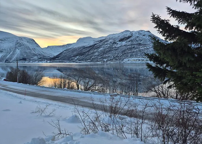 Sjarmerende 50-tallshus Med Utsikt Og Ro בית נופש Olderdalen